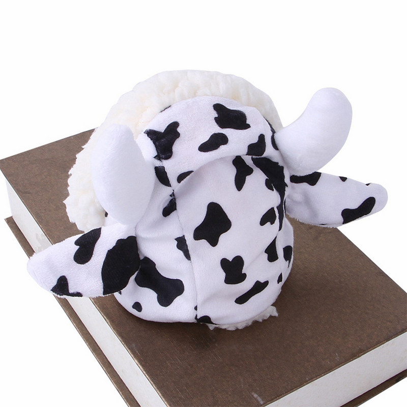 Helovīna jauks kaķa kostīms, silta piena govs cepure kaķim, regulējama mīksta maza mājdzīvnieka galvassega cepure kaķu kucēnu suņu kostīmiem