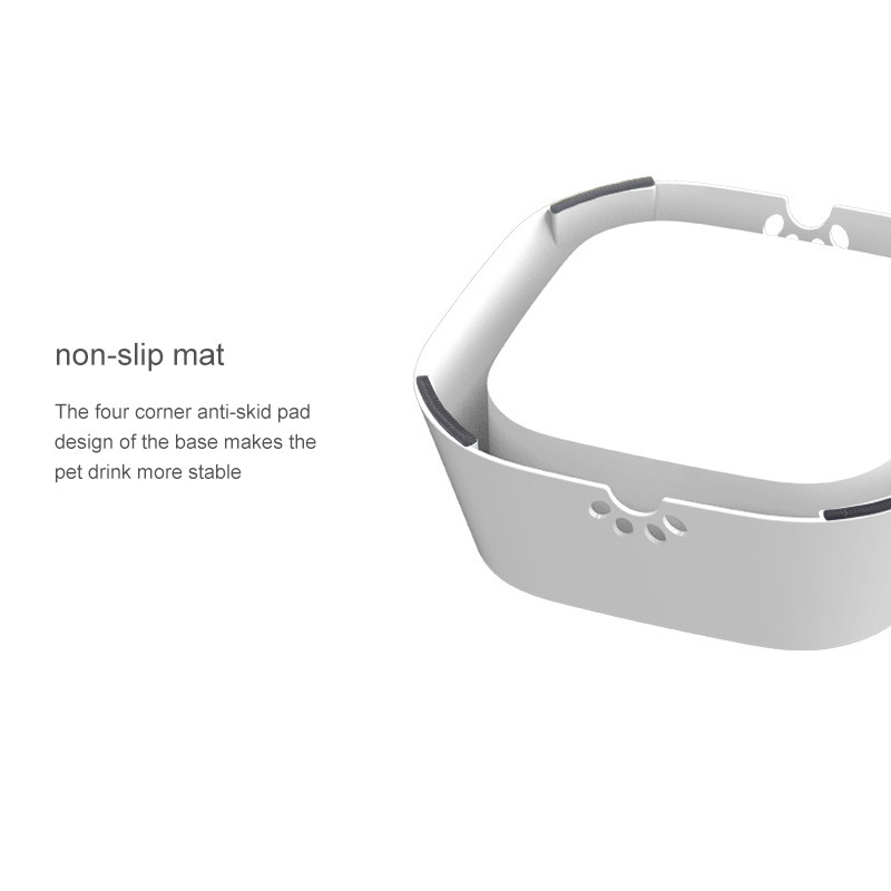 1,5 l suņu bļoda Peldoša bļoda Ūdens dzērājs, kas nav slapjš, mutes šļakatas ūdens kaķu bļoda pret pārplūdi ūdens dozators, pārnēsājama mājdzīvnieka bļoda