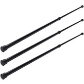 3X atsperes izvelkams aizkaru sliedes stabs teleskopiskais vannas loga spriegošanas stienis, 40-70 cm