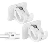 Aizkaru stieņa kronšteini stieņa turētājs aizkaram bez urbšanas bez urbšanas aizkaru stieņa kronšteini pašlīmējoši aizkaru stieņa turētājs 2 gab.