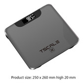 Bluetooth ķermeņa tauku svari viedā aizmugurgaismojuma displeja svari ūdens muskuļu masas ķermeņa masas ķermeņa svara vannas istabas svari