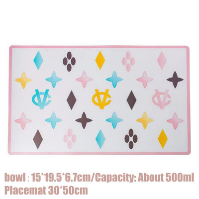 Zdjelice za žvakanje pasa， s podloškom Puppy Cat Feeder Neklizajuća Crash zdjela francuskog buldoga-za male pse，luksuzna mačja zdjela