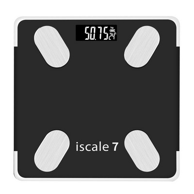 Bluetooth vaga za tjelesnu masnoću Pametni zaslon s pozadinskim osvjetljenjem Vaga za vodu Mišićna masa BMI tjelesna težina Kupaonska vaga