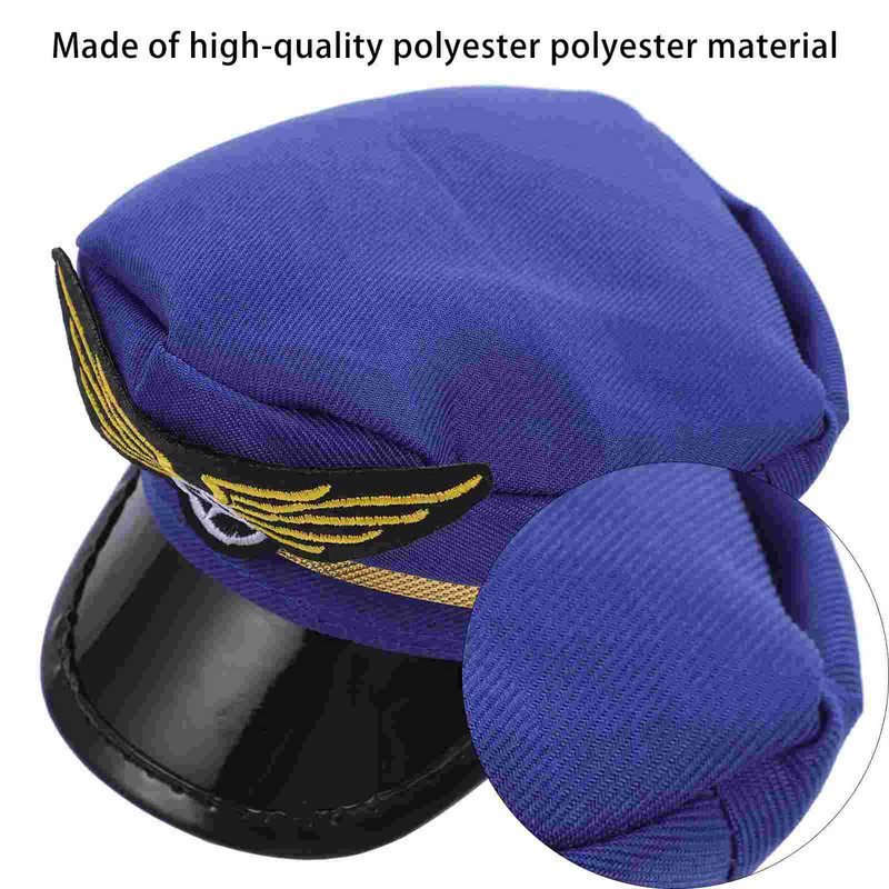 Cepure Pilot Kapteinis Pet Cosplay Kostīms Cepure Sailor Bakerboynewsboy Copairline Kids Mini kleita grezna kaķa suņa galvassega