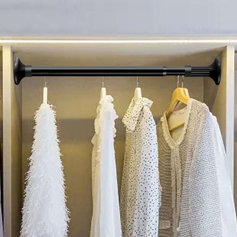 Teleskopska šipka za odjeću Šipka za zavjese za tuš Podesiva šipka za ormar Zatezna šipka za kupaonicu Praonica rublja Kućni ormar Ormar