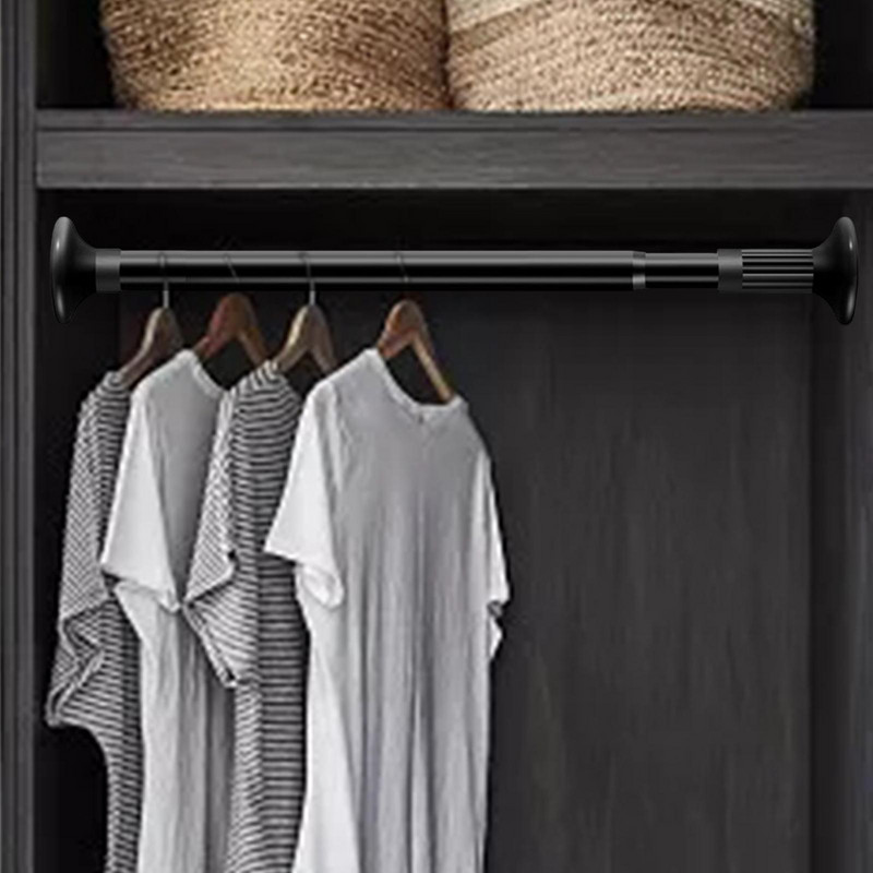 Teleskopska šipka za odjeću Šipka za zavjese za tuš Podesiva šipka za ormar Zatezna šipka za kupaonicu Praonica rublja Kućni ormar Ormar