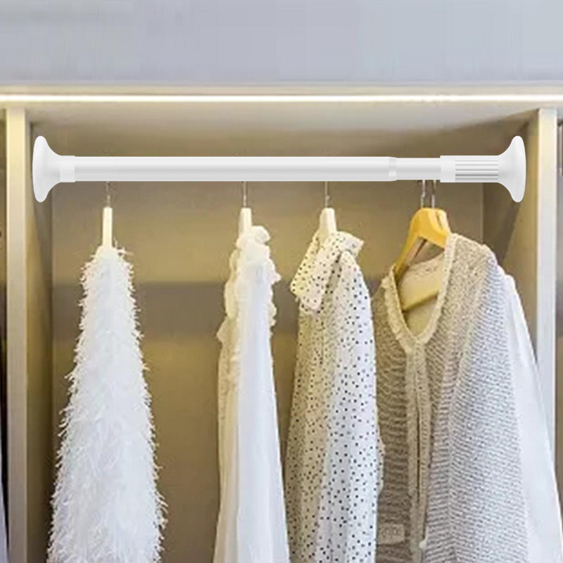 Teleskopska šipka za odjeću Šipka za zavjese za tuš Podesiva šipka za ormar Zatezna šipka za kupaonicu Praonica rublja Kućni ormar Ormar