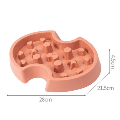 Izejmateriāli mājdzīvniekiem Suns Kaķis Pret aizrīšanās Barošana Pārtikas Bļodas Kucēns Palēnināt Ēšana Padeves trauks Novērst aptaukošanos Jaunu produktu daudzveidība