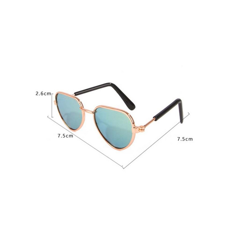 Modne smiješne sunčane naočale za kućne ljubimce Ljupki ukrasi za mačiće za pse Kreativne naočale za kućne ljubimce za malog psa Mačku Osobnost Chic Fotografije Rekviziti