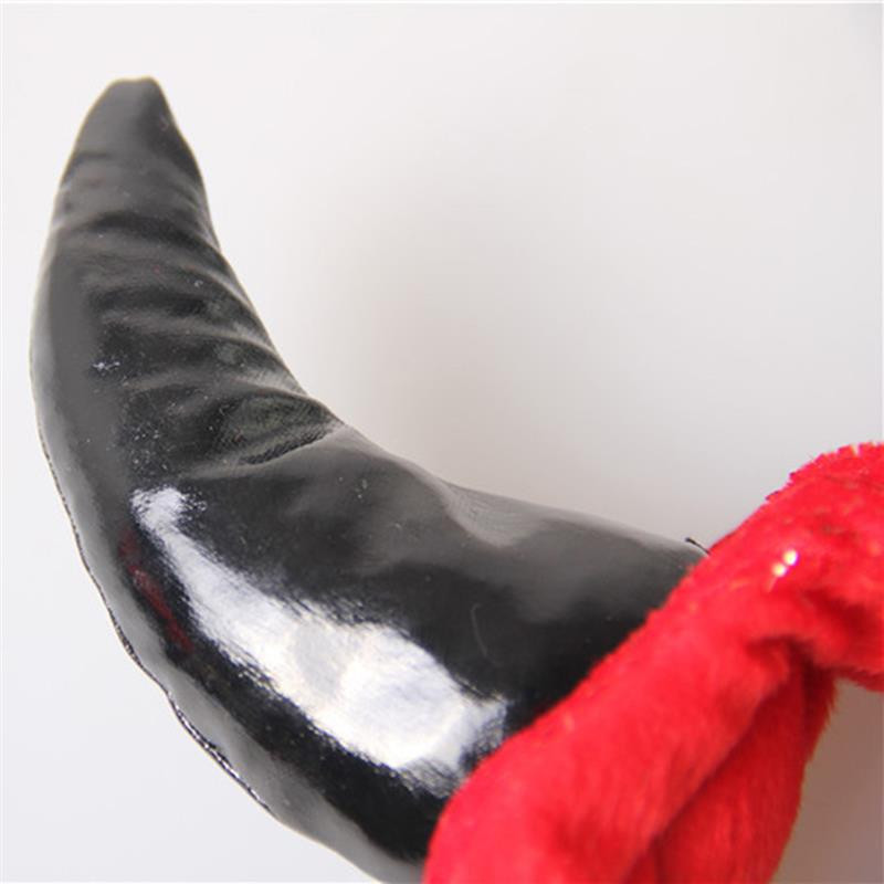 Helovīna vērsis raga cepure kaķim vampīram velna raga cepure maziem suņiem mājdzīvnieku cosplay galvassegas Teddy Scottish Fold Cats Aksesuāri