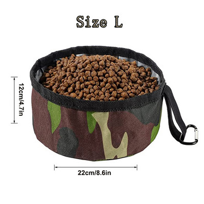 Prijenosne zdjelice za pse Putna sklopiva, sigurna, sklopiva posuda za vodu za mačke, kućne ljubimce, pse na otvorenom, sklopiva zdjelica za hranu za male, velike pse