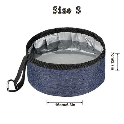 Prijenosne zdjelice za pse Putna sklopiva, sigurna, sklopiva posuda za vodu za mačke, kućne ljubimce, pse na otvorenom, sklopiva zdjelica za hranu za male, velike pse