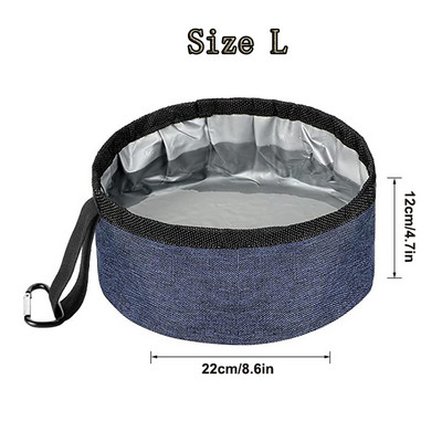 Prijenosne zdjelice za pse Putna sklopiva, sigurna, sklopiva posuda za vodu za mačke, kućne ljubimce, pse na otvorenom, sklopiva zdjelica za hranu za male, velike pse