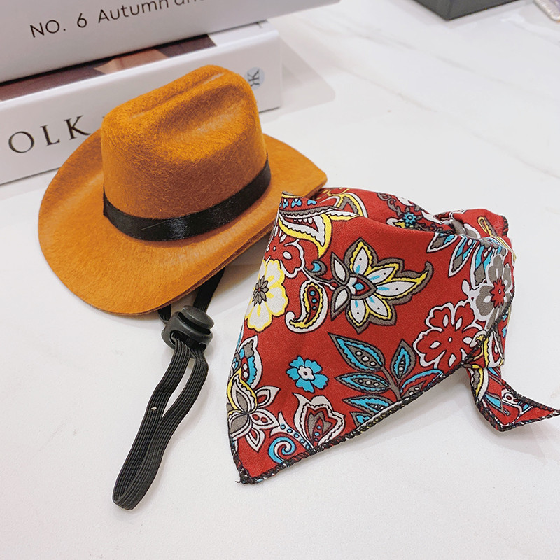 MPK jaunā sērija Forša kaķu cepure Kovboju cepure mājdzīvnieku galvas aksesuāri Rietumu cepure ķivere Jauka mājdzīvnieka cepure piemērota arī sunim