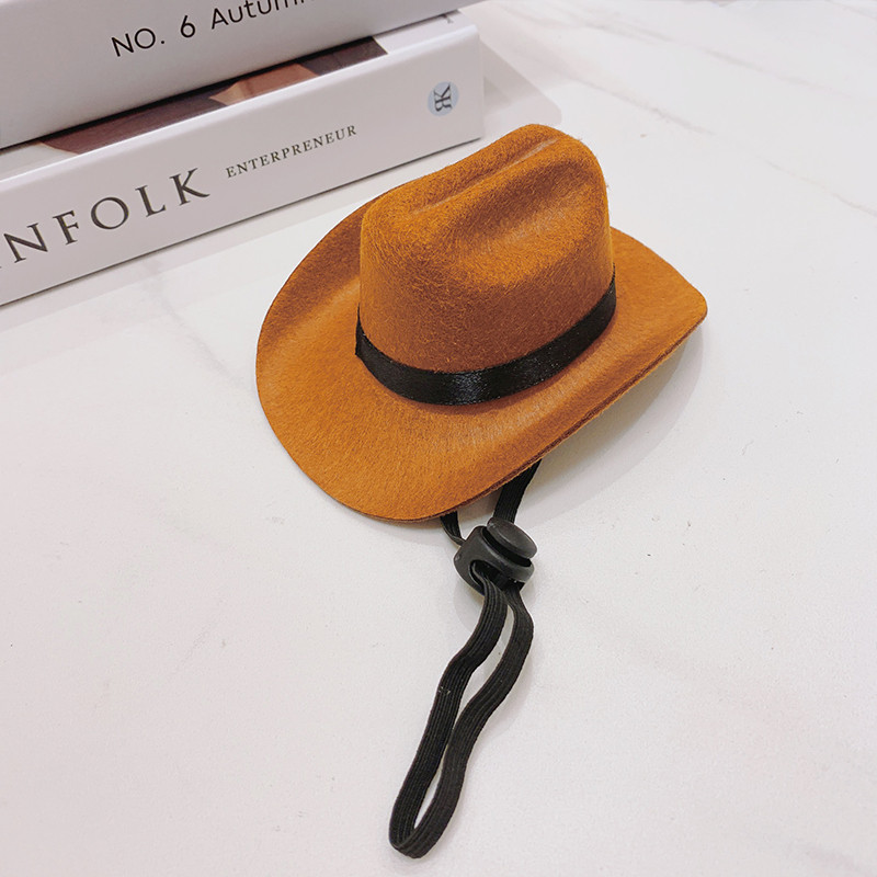 MPK jaunā sērija Forša kaķu cepure Kovboju cepure mājdzīvnieku galvas aksesuāri Rietumu cepure ķivere Jauka mājdzīvnieka cepure piemērota arī sunim