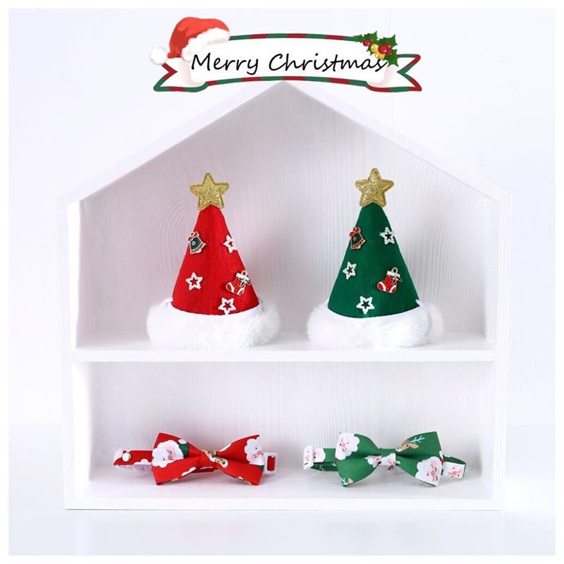 Mīksta plīša Ziemassvētku mājdzīvnieku cepure Svētku zvaigzne kaķu suņu ballīšu cepure Suņa kostīms vāciņš kaķēns kucēns konusa cepure Mājdzīvnieku Ziemassvētku cepures aksesuāri