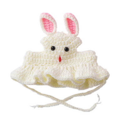 Smieklīga cepure kaķim multfilma tamborēta forma saģērbt kostīms mājdzīvnieku cepure Ziemassvētku cosplay silta galvassega suņu kaķu aksesuāri