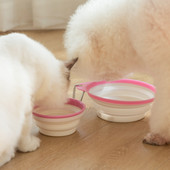 Sklopiva silikonska zdjelica za pse, veliki sklopivi spremnik za hranu za kućne ljubimce, zdjelica za hranjenje kućnih ljubimaca na otvorenom, prijenosna posuda za hranu za vodu