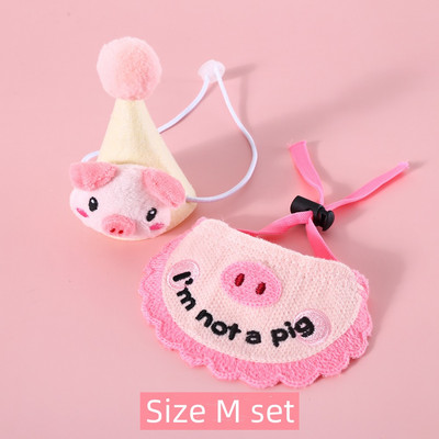 Suņa dzimšanas dienas šalles cepures komplekts kaķa dzimšanas dienas ballītes piederumi mājdzīvnieku šalle zēnam meitenei kucēnam dzimšanas dienas zvaigžņu cepures šalle mazam un vidējam suņa mājdzīvniekam