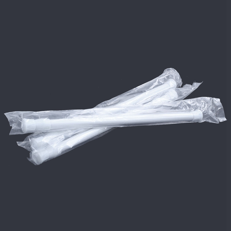 6 komplektā regulējams, izvelkams, mazs spriegošanas stienis no 11,8 collas līdz 19,7 collām, balts