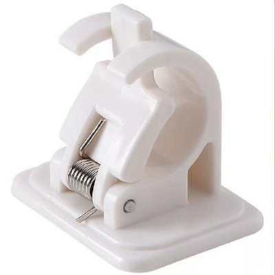 4GAB bez naglām regulējams aizkaru stieņa skava, pašlīmējoša skava āķa aizkaru stieņa turētājs sienas kronšteina turētājs sienas pakarināmais klips