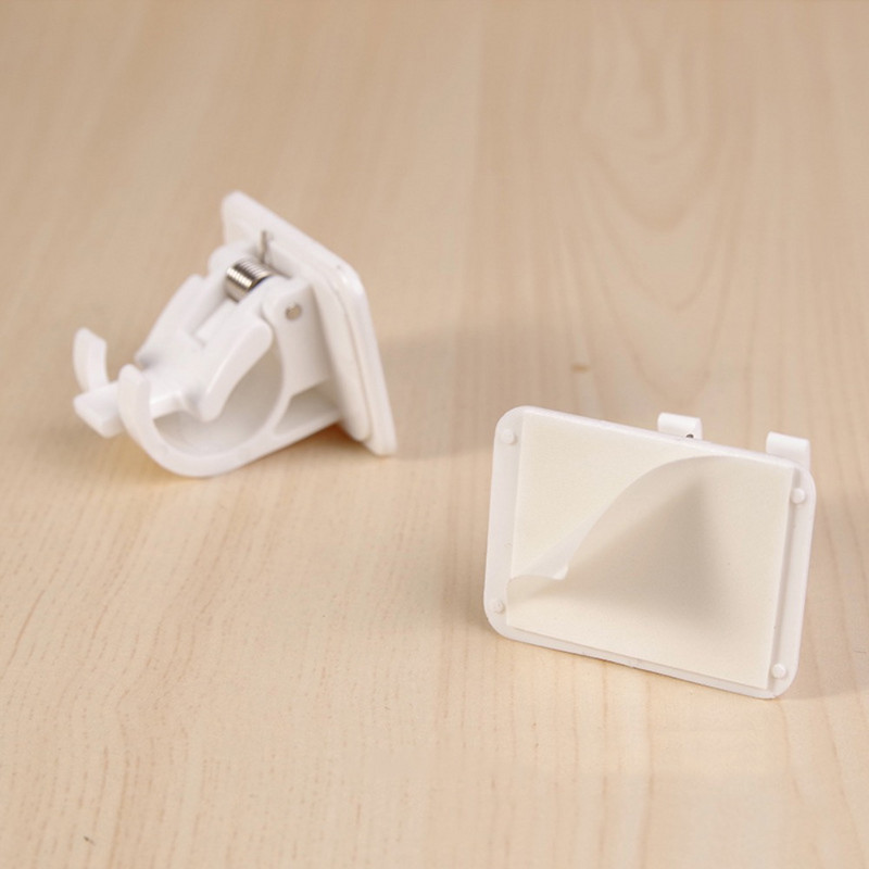 4GAB bez naglām regulējams aizkaru stieņa skava, pašlīmējoša skava āķa aizkaru stieņa turētājs sienas kronšteina turētājs sienas pakarināmais klips