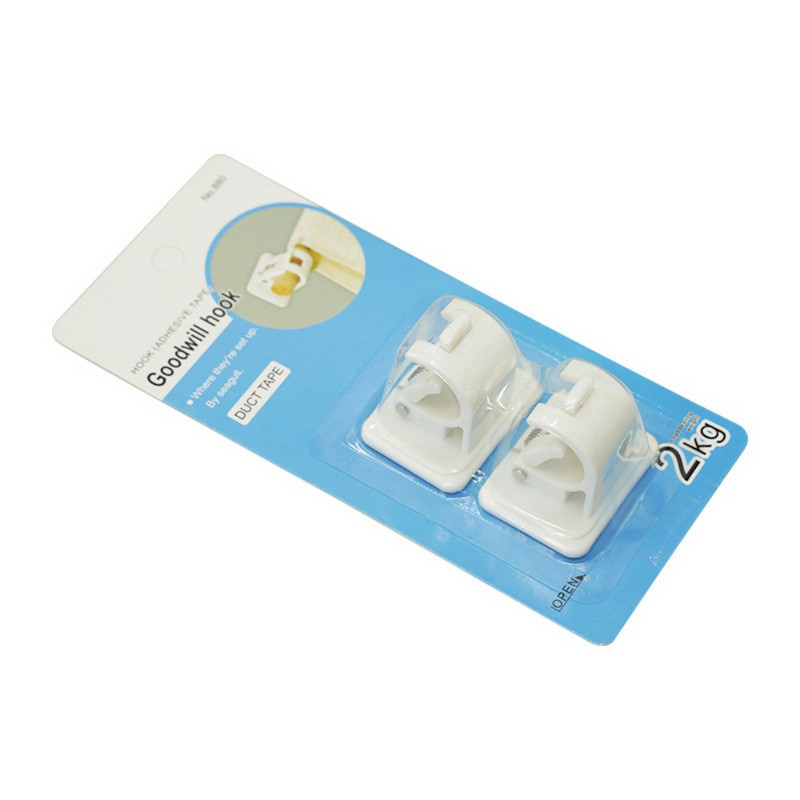 4GAB bez naglām regulējams aizkaru stieņa skava, pašlīmējoša skava āķa aizkaru stieņa turētājs sienas kronšteina turētājs sienas pakarināmais klips