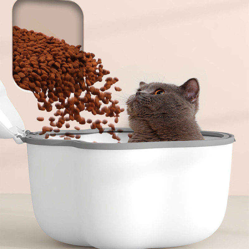 Spremnik za pohranu hrane za kućne ljubimce od 4-6 kg. Kanta za pohranu suhe hrane za mačke otporna na vlagu. Plastična kutija za pohranu za pohranjivanje grickalica za kućne ljubimce 2022.