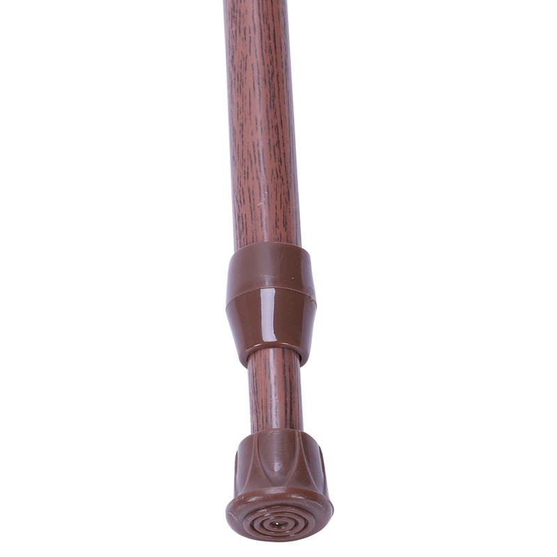 3X rastezljive teleskopske šipke za zavjese s oprugom opterećene mrežastim vlaknom za zatezanje, 55-90 cm, boja drveta