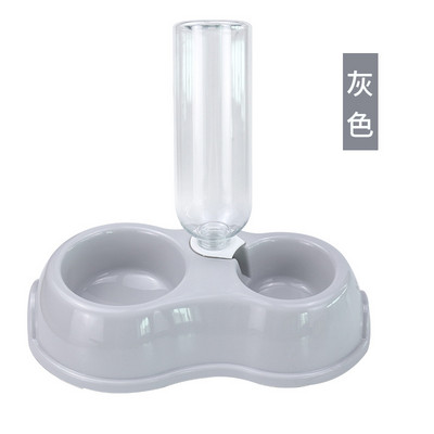 Dvostruke zdjelice za kućne ljubimce Hrana za pse Hranilica za vodu Posuda za piće od nehrđajućeg čelika Hranilica za mačke Pribor za hranjenje štenaca za male pse