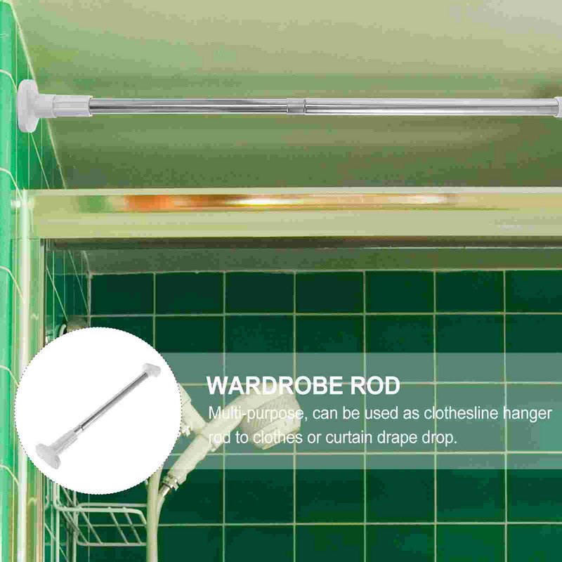 Pakaramo stieņu apģērbu stienis noapaļots dušas aizkaru stieņa spriegojuma turētājs Stieņa spriegojums dušas aizkaru stieņa spriegošanas aizkaru stieņi