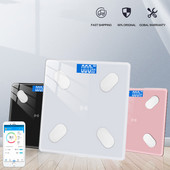 Podna kupaonska vaga Bluetooth vaga LED digitalna elektronička vaga Smart Body Fat Balance Sync Aplikacija za pametni telefon