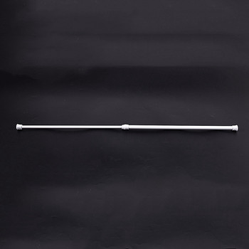 2 τμχ Τηλεσκοπική ράβδος ντους Κουρτινόξυλο ντουζιέρα Τηλεσκοπική ράβδος ντους Λευκό 30-50 cm & 40-70 cm