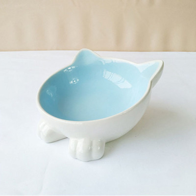 Slatka keramička zdjela za mačke Neklizajući oblik cvijeta Novi psi s visokim nogama Hranilica za štene Hranjenje hrane Voda Povišena uzdignuta posuda Potrepštine za kućne ljubimce