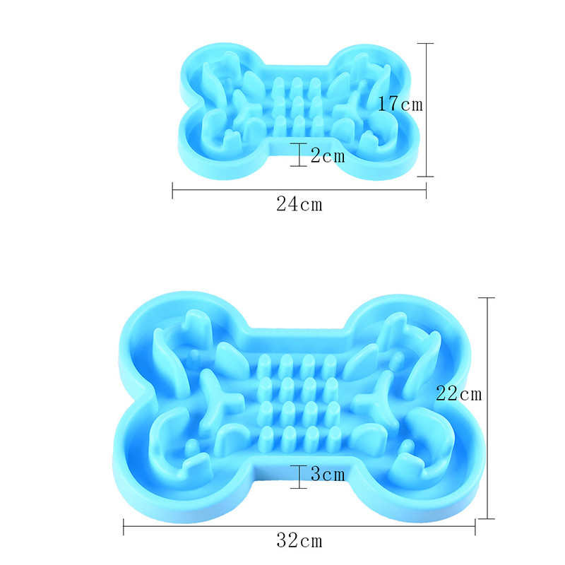 Zdjela za pse za kućne ljubimce Zdrava, mekana guma, hranilica za sporu hranu, protuklizna, protiv gutanja, putna zdjelica za psa mačke, spora hranilica za hranjenje hranom