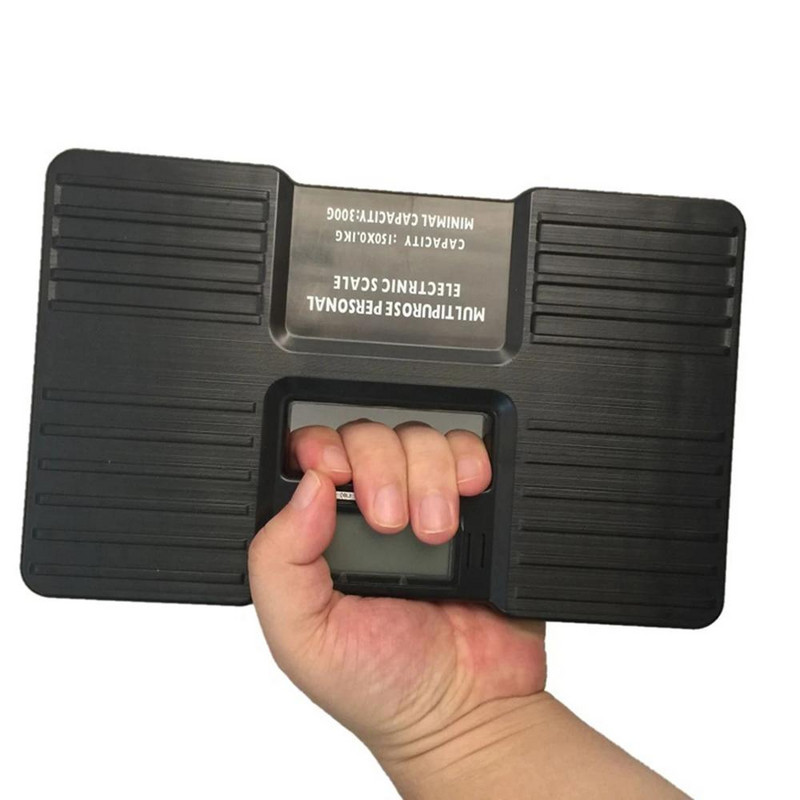 150 kg LCD displeja fona apgaismojums ķermeņa svēršanas elektroniskā digitālā augstuma mērīšanas svara svari