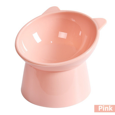 Lemmikloomatoidukauss, kallutatav kõrge alumine kaelakaitse Kassi koerakauss Vesisööt Kassitoit kõrge jalaga lemmikloomakaussi tarvikud