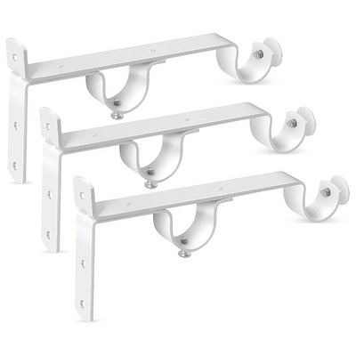 Nosač karniša, dvostruki držači karnišni, hardverski nosači karnišni, kuke za vješalice, 3 paketa