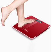 Cântar electronic precis, 180 kg, din sticlă securizată, acasă, baie, podea, cântar corporal bascula digital peso corporal