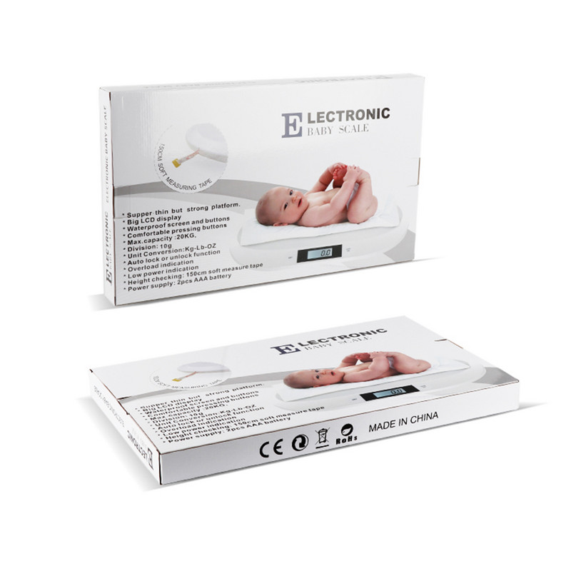 Elektroniskie mazuļu svari, LCD ekrāna digitālie svari jaundzimušajam zīdainim ar maksimālo 20 kg precīzu mājdzīvnieku svaru.