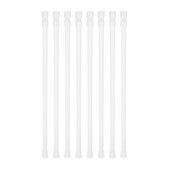 8 mazi spriegošanas stieņi 15,7 collu līdz 28 collu atsperu izvelkami aizkaru aizkaru dušas aizkaru teleskopiskais stienis virtuves skapim Cu