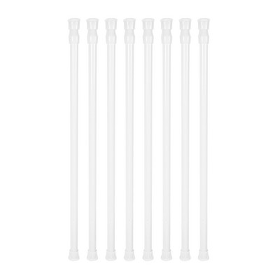 8 mazi spriegošanas stieņi 15,7 collu līdz 28 collu atsperu izvelkami aizkaru aizkaru dušas aizkaru teleskopiskais stienis virtuves skapim Cu