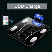 precīzijas viedais LCD digitālais manuālais ūdensnecaurlaidīgs ķermeņa svēršanas vannas istabas svari ar wifi funkcijas lietojumprogrammu