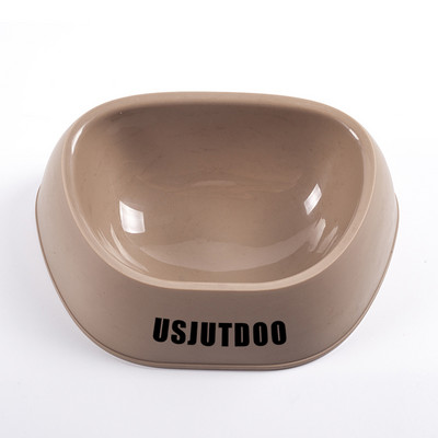 USJUTDOO Mājdzīvnieku suņu barības bļoda kaķu ūdens barošanas trauks Izturīgas biezas plastmasas kviešu kātu padeves trauki maziem un vidējiem suņiem kucēnam