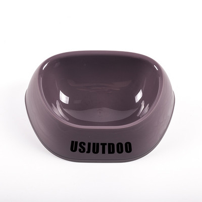 USJUTDOO Mājdzīvnieku suņu barības bļoda kaķu ūdens barošanas trauks Izturīgas biezas plastmasas kviešu kātu padeves trauki maziem un vidējiem suņiem kucēnam
