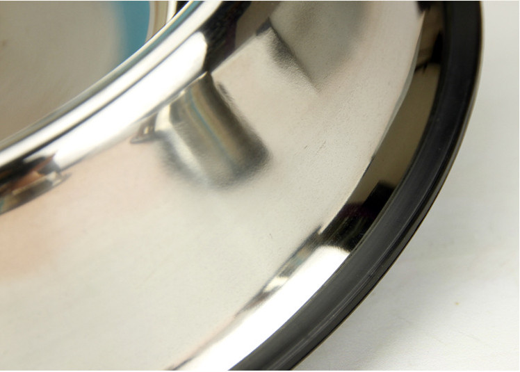 Nehrđajuća zdjelica za kućne ljubimce Hranilica za putovanja Mokra zdjelica za hranu za pse Zdjela za mačke Gumeni prsten za montažu na postolje protiv klizanja Izdržljiv od nehrđajućeg čelika