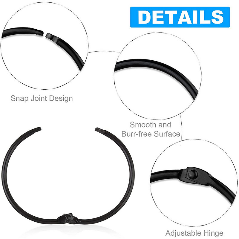 24 paketa šipki za zavjese za tuširanje Kuke Okrugle metalne prstenove za zavjese za tuširanje Kuke otporne na hrđu Ukrasne za kupaonske šalice za tuširanje Vješalica za