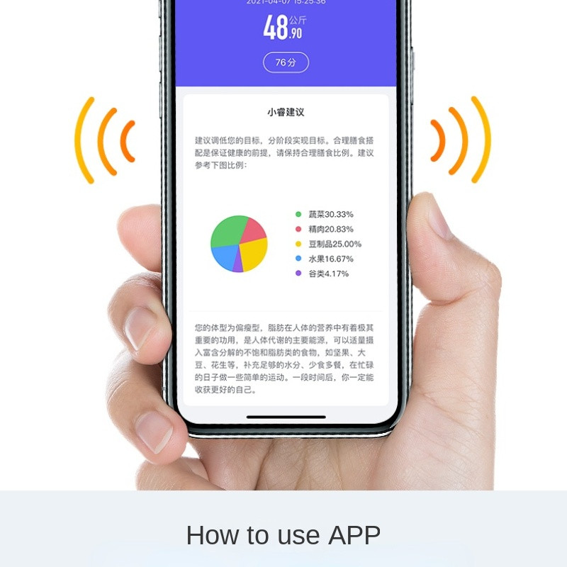 Elektronikus mérleg Mérleg Háztartási Pontos töltés Emberi Test Intelligens Testzsír Kis Intelligens mérleg Babamérleg