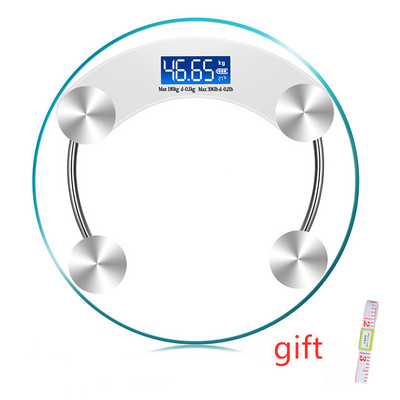 Vaga za tjelesnu masnoću LCD zaslon za noćno gledanje Kaljeno staklo Elektronička digitalna tjelesna vaga Pametna vaga za teretanu Vaga za vaganje