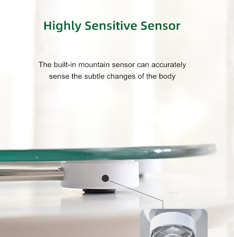 Vaga za tjelesnu masnoću LCD zaslon za noćno gledanje Kaljeno staklo Elektronička digitalna tjelesna vaga Pametna vaga za teretanu Vaga za vaganje